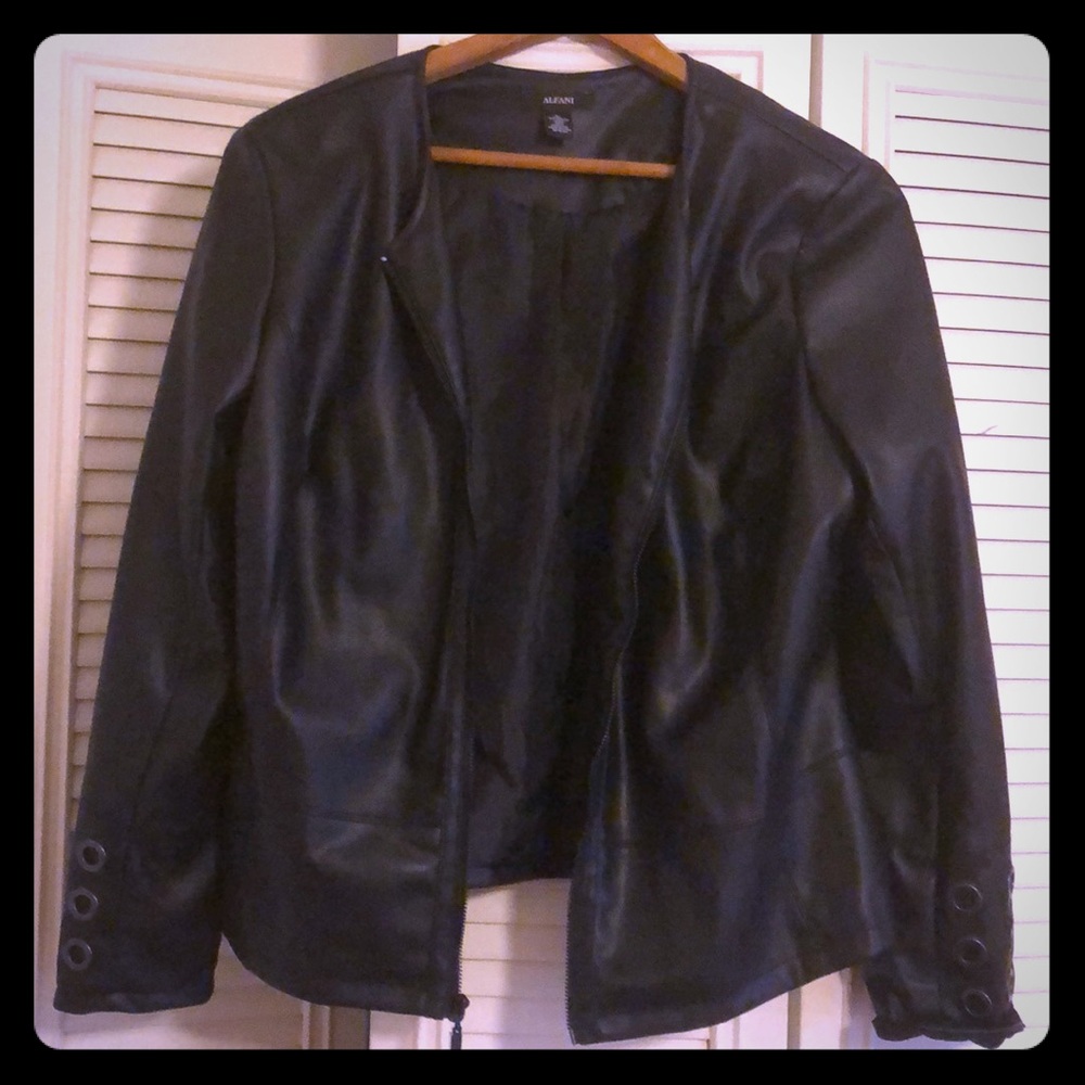 Faux leather jacket